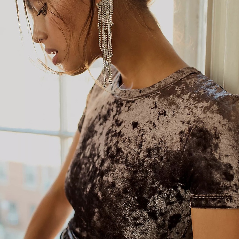 Free People small velvet tee
